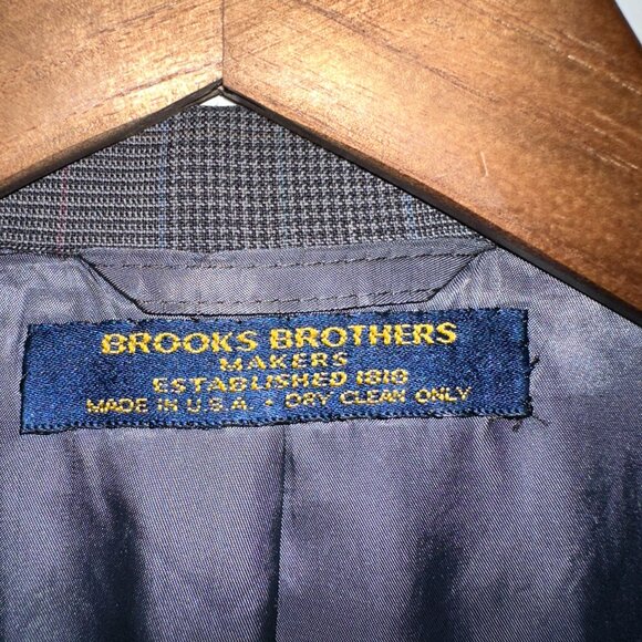 Vintage Brooks Brothers ‘Makers’ Blazer | Made in USA | 1980s–1990s | 40L Wool B - Picture 3 of 7